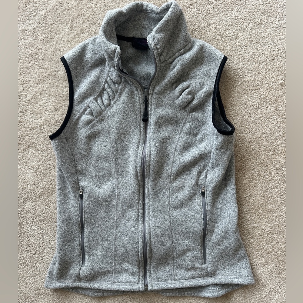 Sierra Designs fleece Gray Zip-Up Vest